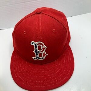Boston Red Sox New Era 59FIFTY Fitted Hat Cap 7 1/8 Cool Base MLB Red Blue